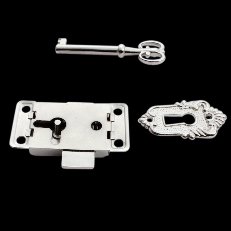 

Pdtoweb старинный античный классический ящик шкафа шкаф дверь железный замок + ключ