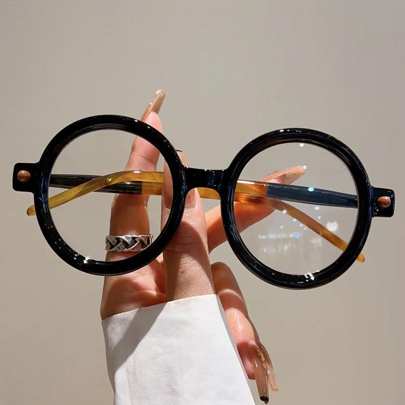 

Popular Vintage Round Sunglasses Women For Men Trendy Sun Glasses Punk Luxury Brand Designer Shades Big Frame Eyeglasses Uv400