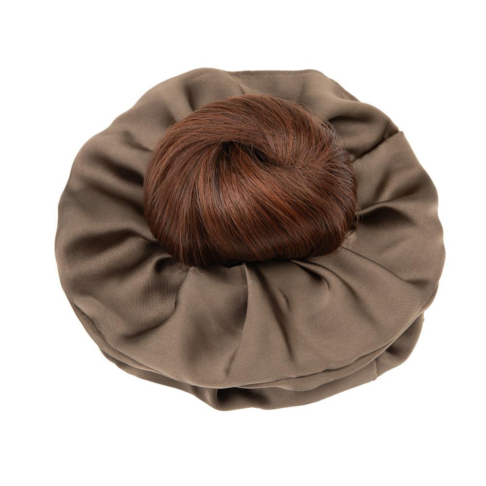 Elegant Influencer-style Hair Tie Synthetic Natural-looking Artificial Flower Bun  for Daily Use