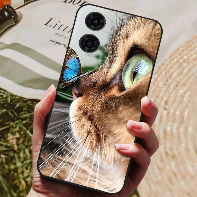 Per Custodia Moto G34 5G Morbido Silicone Antiurto Bella Cover Posteriore per Motorola Moto G34 5G G 34 TPU Capas per MotoG34 Cartone Animato Carino