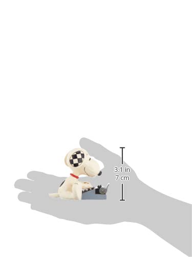enesco Enesco Peanuts by Jim Shore Snoopy Typing Miniature Figurine, 3 Inch, Multicolor