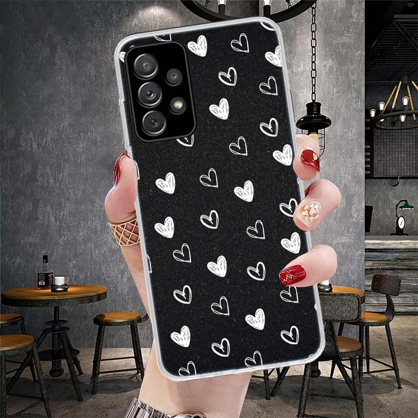 Polka Dots Art Phone Case For Samsung Galaxy A12 A22 A32 A52 A72 A02S A51 A50S A71 A70 A31 A20S Note 20 Ultra S10 A10S Galaxy A1
