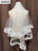 Double Layer Bridal Veil with Sequin Lace Trim