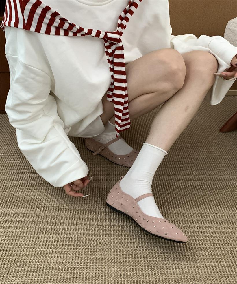 French inner retro Mary Jane single shoes women's shoes 2025 new spring Korean version temperament black commuter shoes