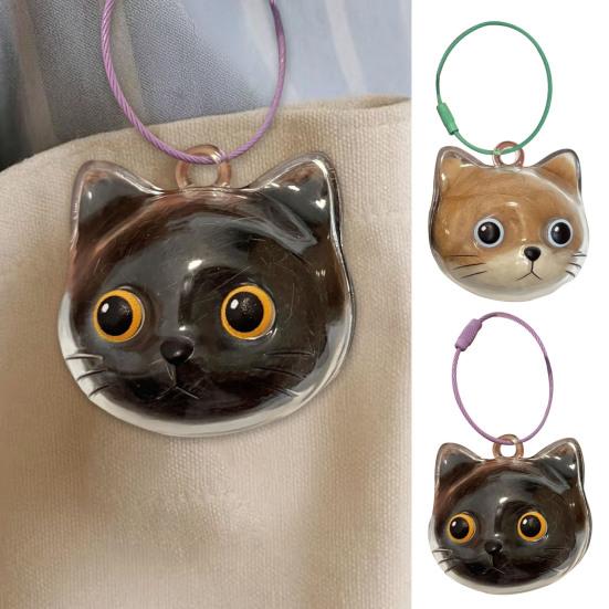 Dog Hair Collector Keychain Charm Memorial Storage Box Transparent Bottle Pet Cat Hair Storage Portable Memory Capsule