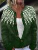 2026 foreign trade new 3D digital printing cardigan knitted jacket women's clothing early spring and autumn factory wholesale