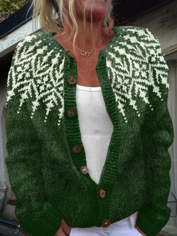 2026 foreign trade new 3D digital printing cardigan knitted jacket women's clothing early spring and autumn factory wholesale