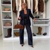 Autumn 2025 Versatile Relaxed Fit Wide-Leg Denim Pants