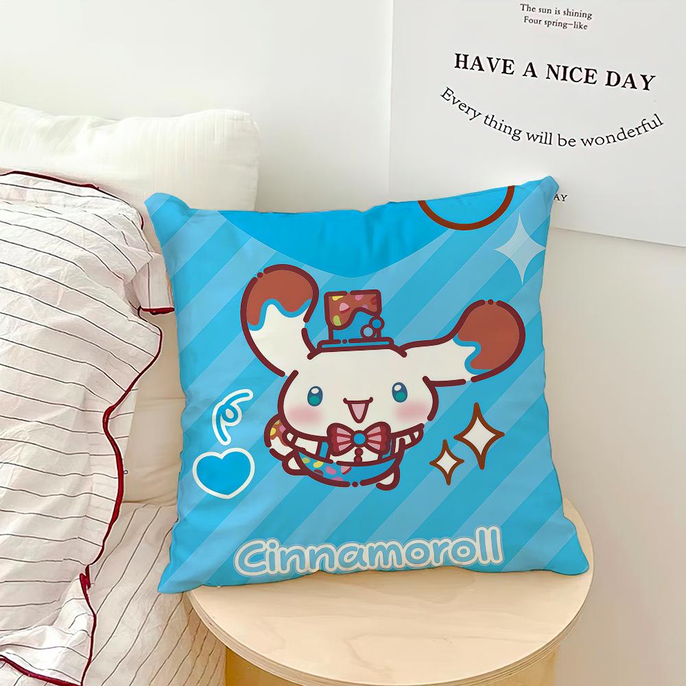 Cute Cartoon Funny Art K-Kuromi P-Pochacco Soft Pillowcase For Hogar Sofa Living Room Home Bedside Decor Pillowcovers Gift Sro