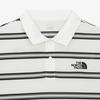 The North Face Striped Logo Short Sleeve Polo Shirt Men Tops White NT7PR13B