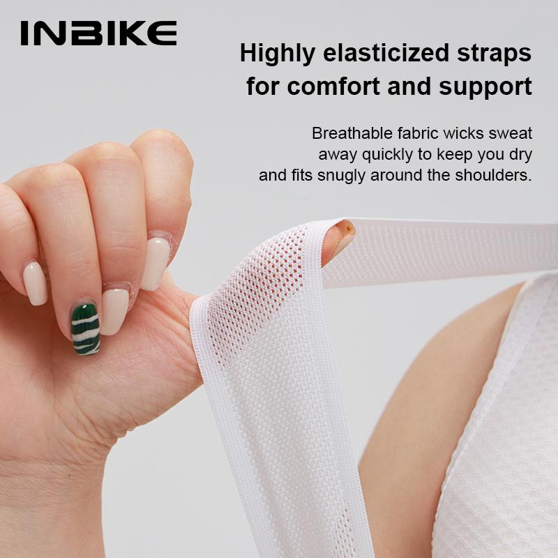 INBIKE Women's Cycling Bibs Pants High-waisted Summer Bike Shorts with Straps Shock Absorbing Bicycle Shorts MTB Cycling Clothes