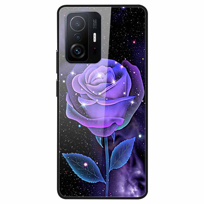 Tempered Glass Case For Xiaomi 11T Cover 6.67 Cool Bumper Hard glass Case For Xiaomi 11T Pro Case Mi 11T Pro Mi11T Capa Shells