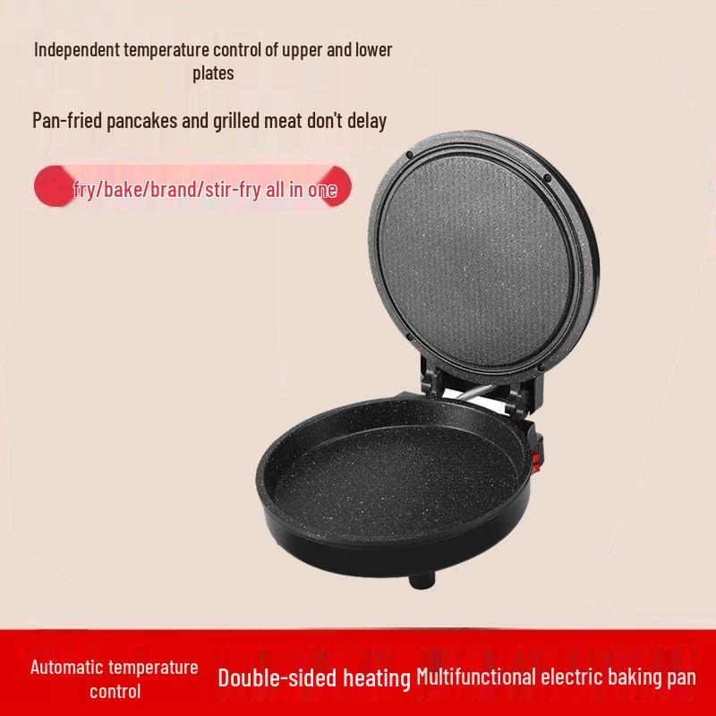 

Automatic Non-Stick Electric Pancake Maker with Double-Sided Heating and Deep Frying Pan