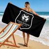 Telo mare con stampa dello Stade Rennais FC, grande, morbido e ad asciugatura rapida, ideale per spiaggia, campeggio e nuoto.