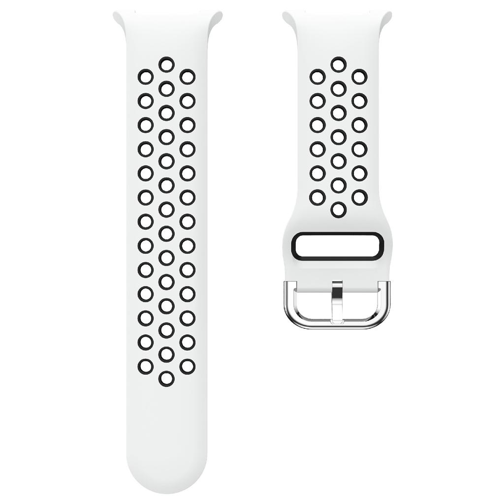 Multi-Hole Dual Color Silicone Strap for Samsung Galaxy Watch8 Classic 46mm/Watch8 40mm/44mm Breathable Watch Band