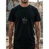 European Sizes Neon Graphic Tee Edgy Tri Color Hand Gesture Print for Bold Trend Lovers Who Favor Streetwear Stand