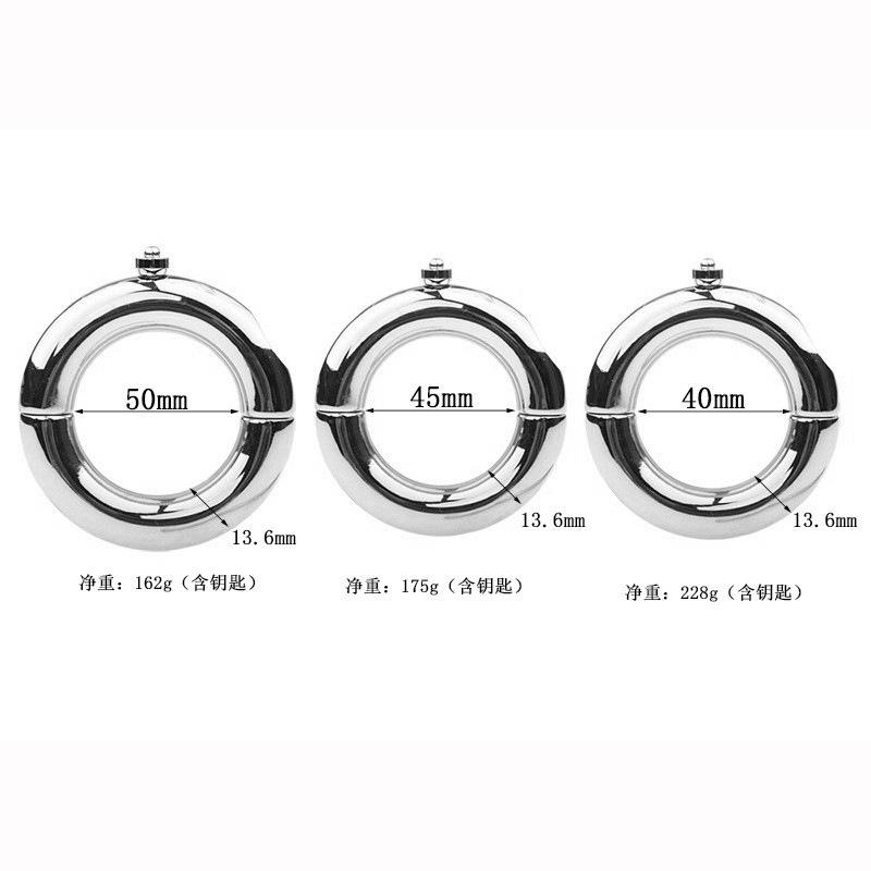 Sex Toys SM Men's Metal Scrotum Bundle Penis Ring Penis Ring Weight Pendant Exercise Ring