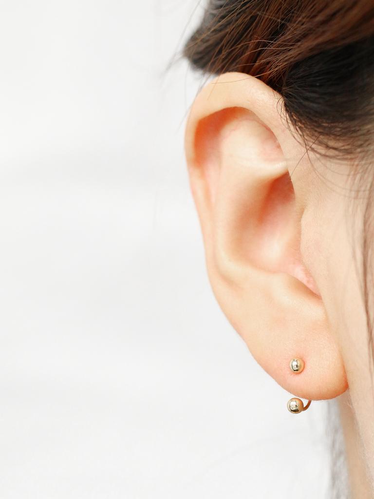 Minimalpiercing 14K Twist Horseshoe Piercing Earrings