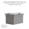 Large Plastic Storage Box, Stackable Organizer with Lid Casters, for Home U 4 Buckle