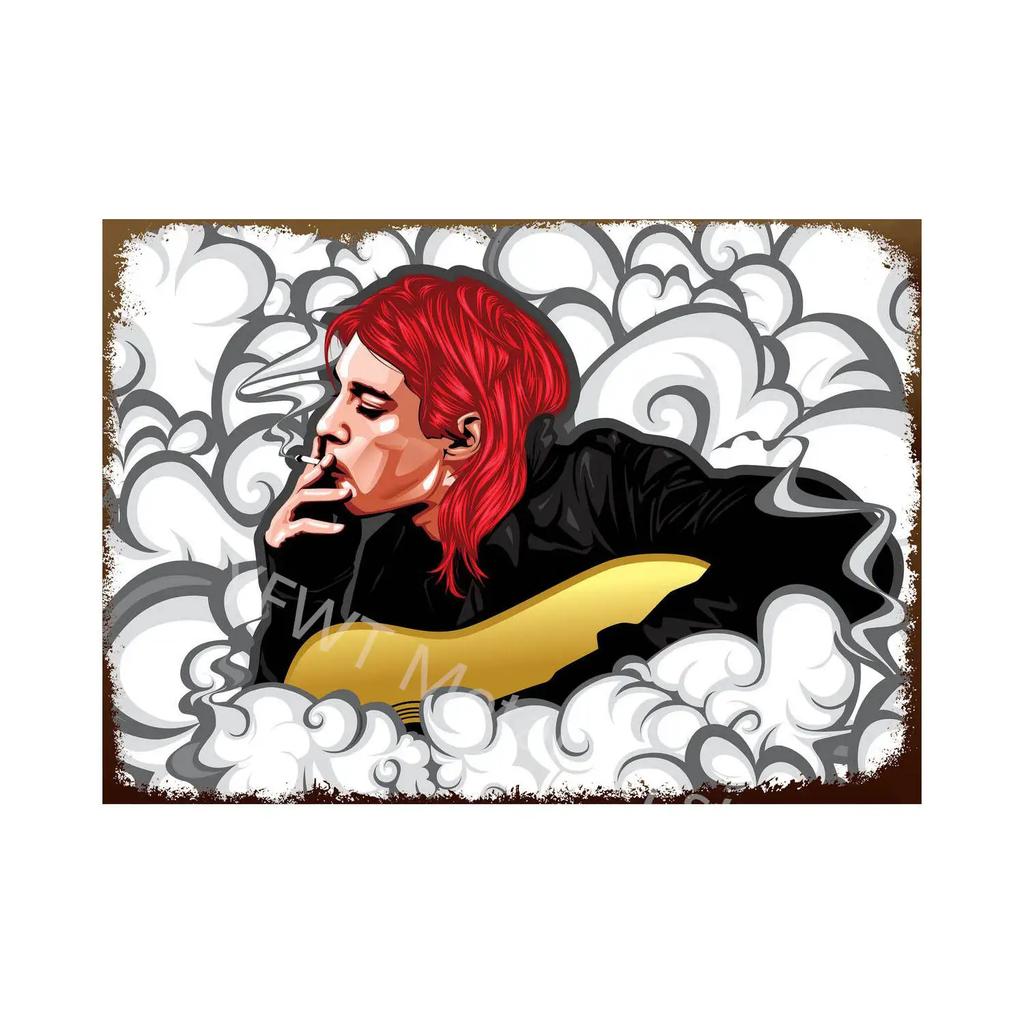 Vintage Music and Guitar Lovely Gift Metal Tin Signs Wall Decor Art Posters Bar Retro Plaques Painting Home Decor