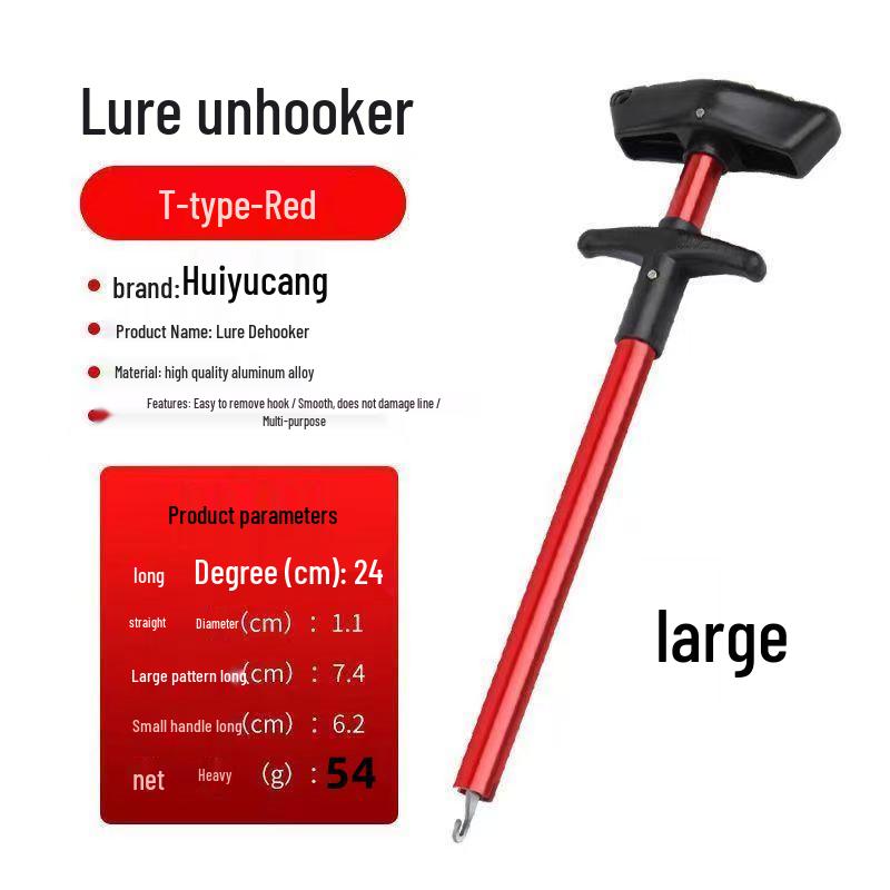 Lure T-shaped Deep Throat Fishing Hook Remover for Big Fish