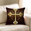 Chic Style Luxury Bilng Bling Gothic Cross Personalized Picture Text Home Decorative Pillows Household Gifts 45x45cm