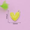 10Pcs Silver Plated Enamel Red Heart Charms Pendant For Jewelry Making Earrings Bracelet Necklace Accessories Diy Findings