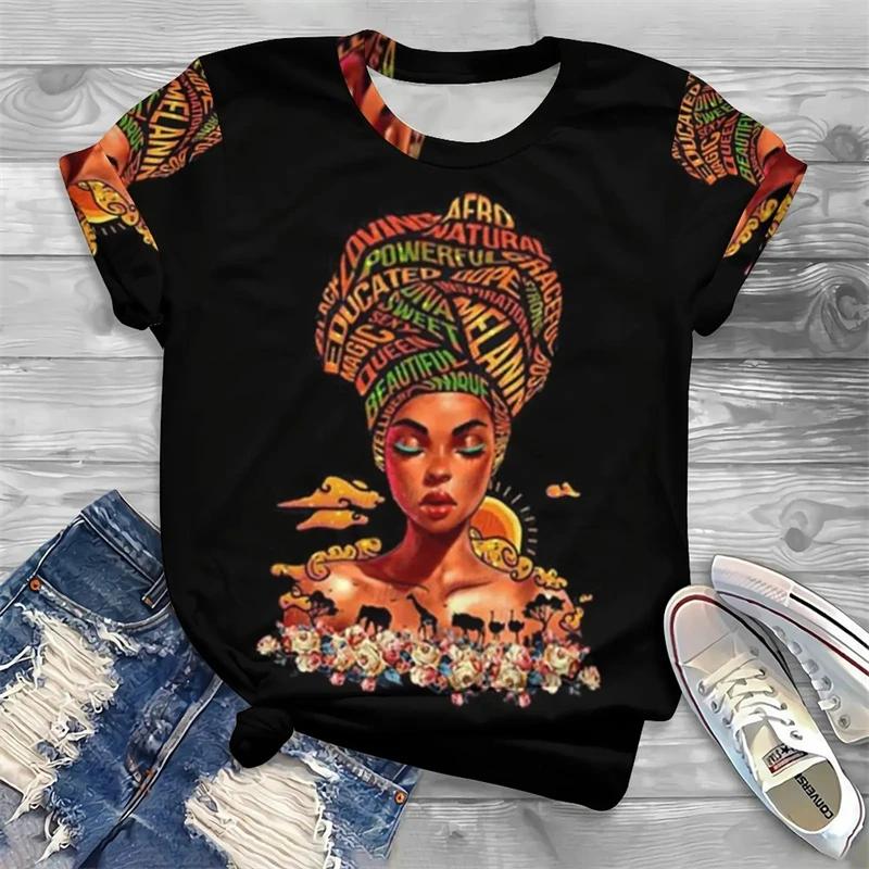 New Fashion Women's T-Shirt D-Printed Harajuku Short Sleeve T-Shirt Women's Oversized Top