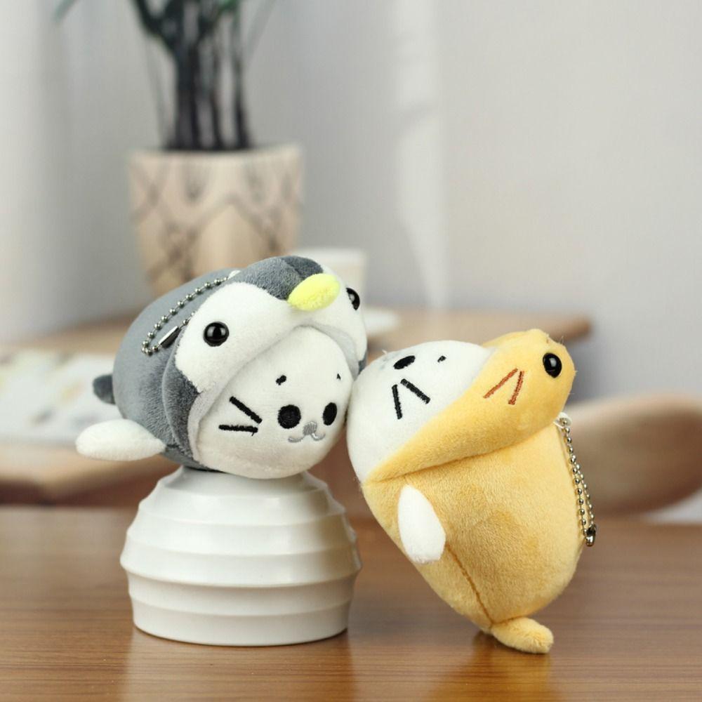 

Dress Up Seal Doll Pendant PP Cotton Sea Lion Key Chain Birthday Parties Style A