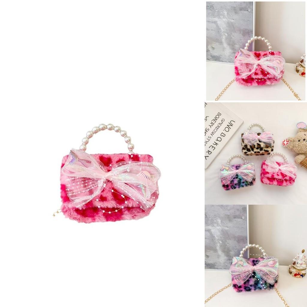 Adorable And Versatile New Autumn Winter Plush Childrens Handbag With Chain
