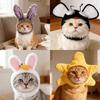 Soft Pet Headgear Ear Hole Dog Hat Dog Cat Headgear Cat Hat  Festive Use