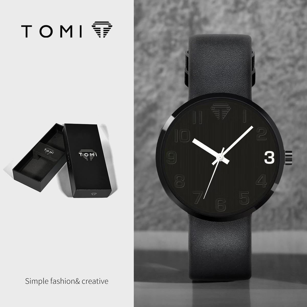 [Small] Tomi Temi Fashion Simple Watch Belt Watch Men S And Women S Quartz Watch