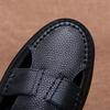 Genuine leather cowhide casual cool leather shoes men's shoes genuine leather foot cover non-slip soft-soled hole shoes