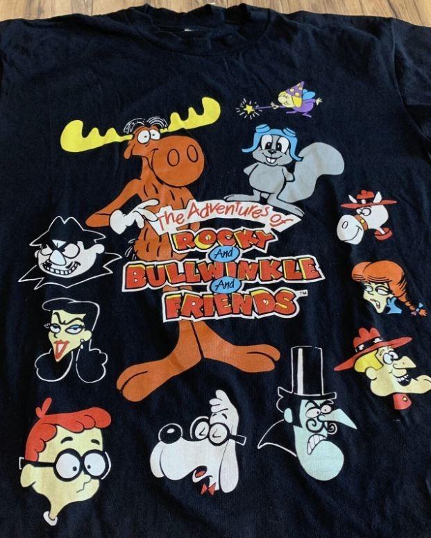 1993 The Adventures Of Rocky amp Bullwinkle Friends TShirt Unisex T-Shirt XXL
