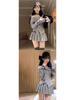 Korean-Style Petite Women's Spring Outfit: Off-Shoulder Top & Pleated Mini Skirt Set