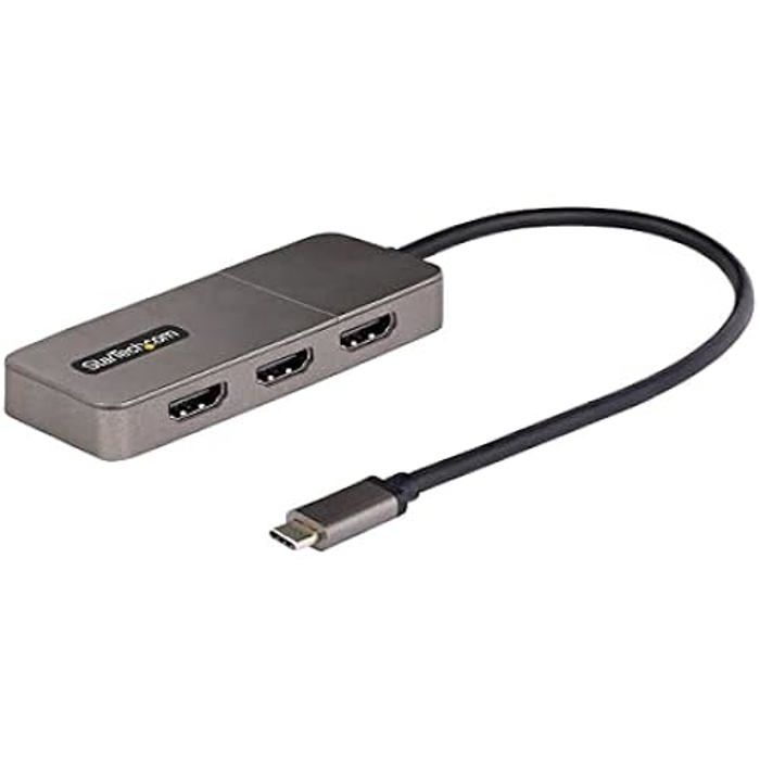 USB-C MST-hub - STARTECH.COM - Multi-skjermadapter - 3x HDMI - 4K 60Hz - USB-drevet