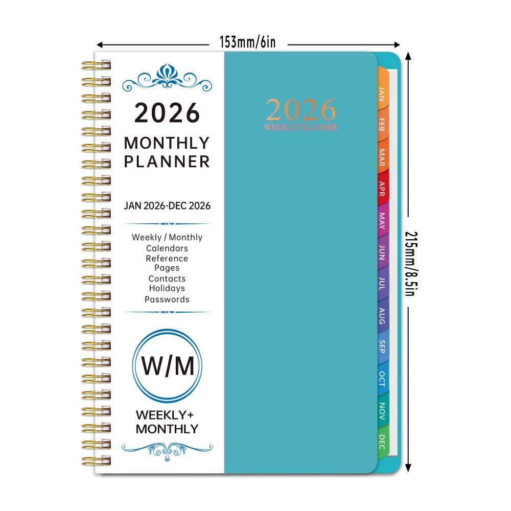Index Tags Coil Diary Book Spiral Binding Spiral Notebook Daily Plan Schedule Daily Organization