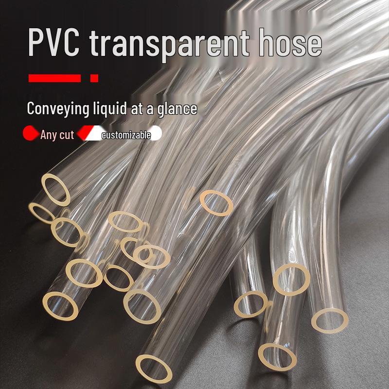 Acid and Alkali Resistant Transparent PVC Water Hose, 0.8/1.5/2/3/4/5/9-50mm
