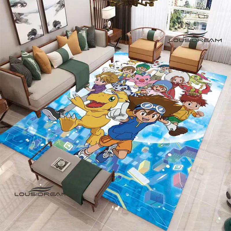 3D Digimon Cartoon Printed Carpet Non-slip Carpet Yoga Mat Carpets for Living Room Area Rug Home Bedroom Decor Birthday Gift