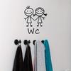 1pc Cartoon Men And Women WC Wall Sticker For Bathroom Decoration Vinyl Home Decals Waterproof Poster Door Stickers Toilet Sign