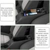 For Chevrolet Chevy Bolt EUV Bolt EV 2022-2023 Center Console Tray Armrest Storage Box Divider Durable ABS Black Car Accessories