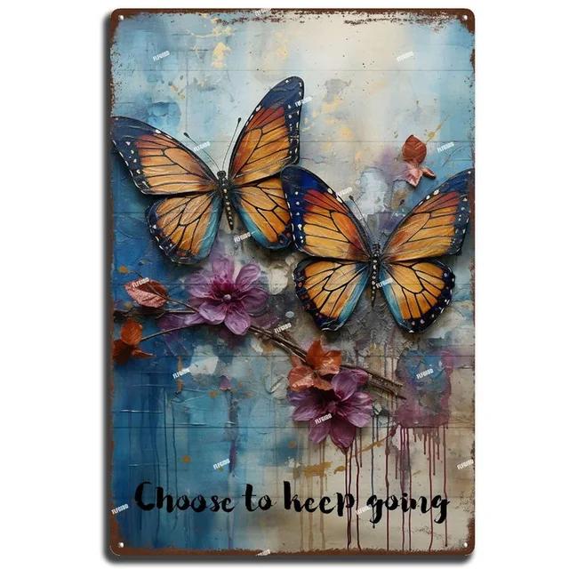 Vintage Metal Tin Signs  Music Keeps My Heart Beating  Retro Art Posters for Home Club Cafe Bar Pub Decor  Inspirational Wall