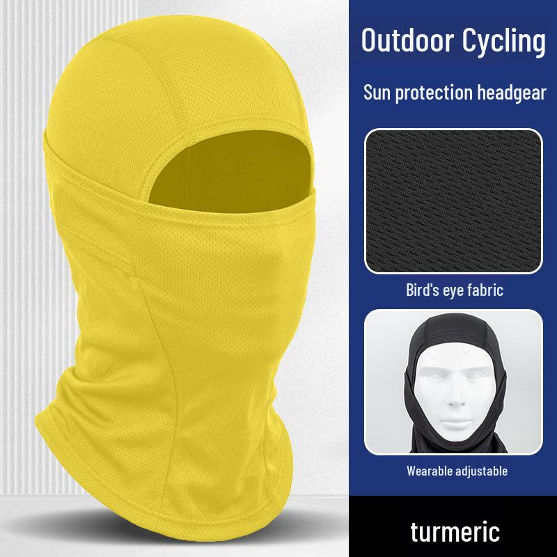 Quick-Dry Multifunctional Summer Cycling Face Mask: Breathable, Sun-Protective, Ice Silk Balaclava & Headband