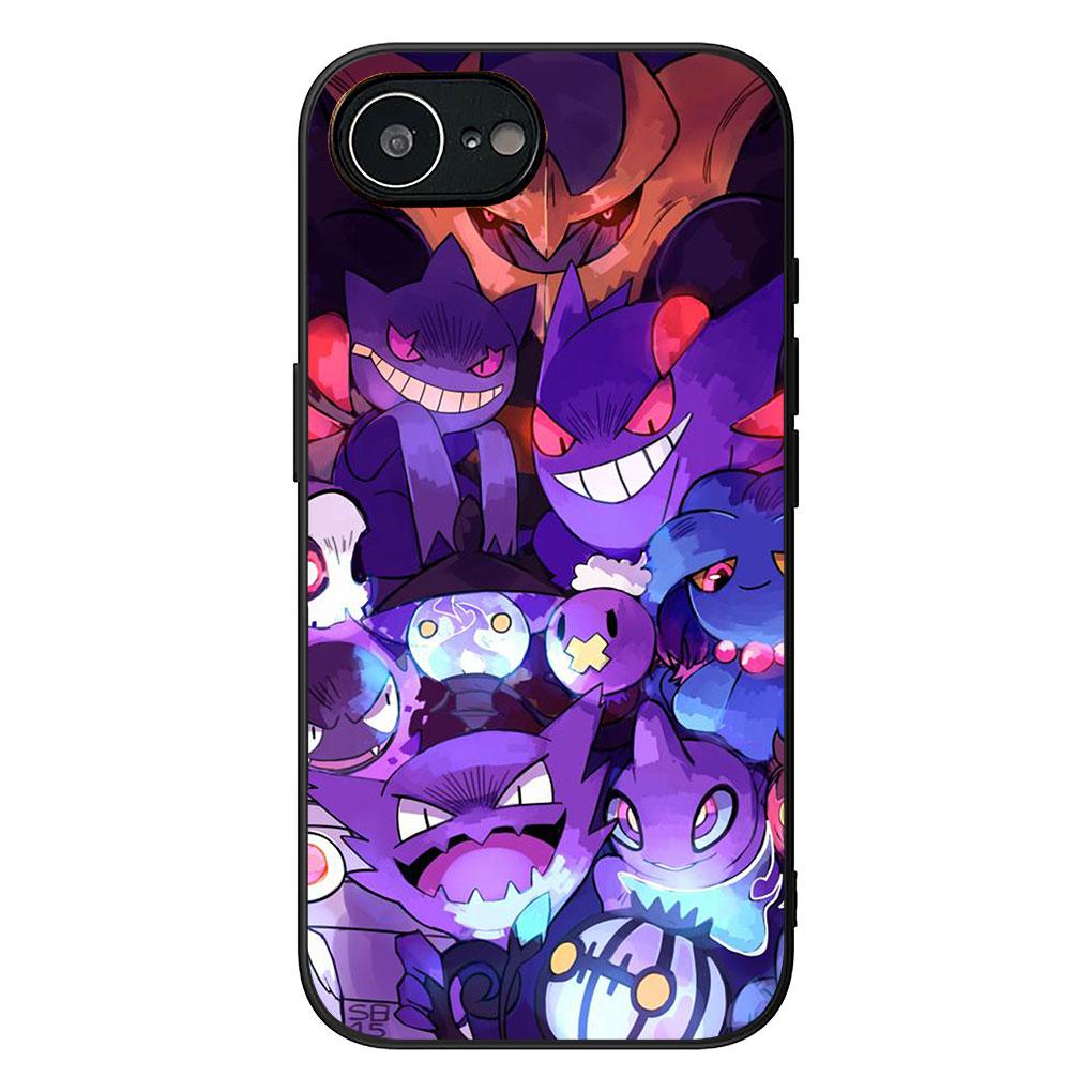 Silicone Cover for Xiaomi Redmi Note 12 11 10 Pro 10A 10C 12C 14C A4 Note12 5G Phone Case P-Pokemons GO-Gengars P-Pikachus