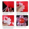 20-100pc Flower Shaped Balloon Clip Holder Balloon Connector Clips Plum Ring Buckle Birthday Wedding Party Balloons Sealing Clip