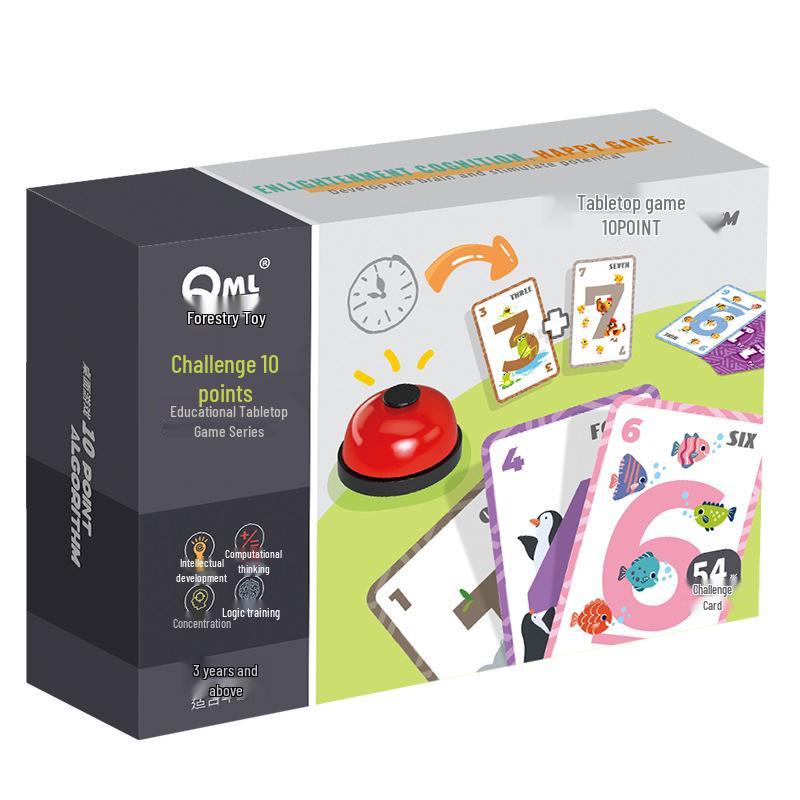 10 Kindergarten Math Addition & Subtraction Teaching Aids - Thinking Timer Toys with 24 Point Gameplay Scene Diagram