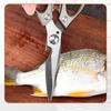 Aluminum Alloy Handle 3CR13 Stainless Steel Blade Kitchen Scissors Household Multifunctional Chicken Bone Cutting Shear