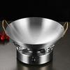 GOWKE 304 Stainless Steel Dry Pot Seafood Hot Pot