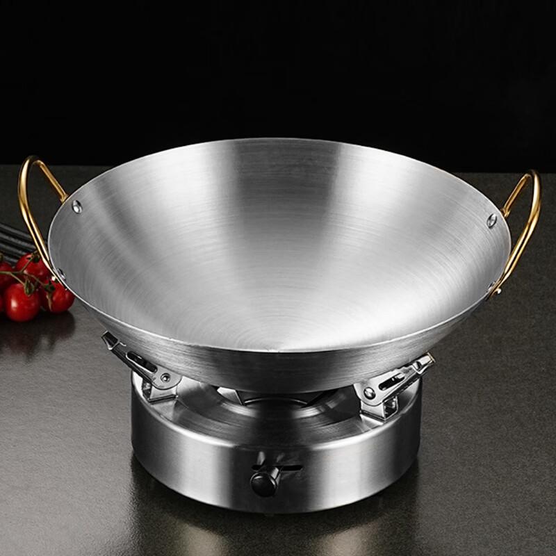 GOWKE 304 Stainless Steel Dry Pot Seafood Hot Pot