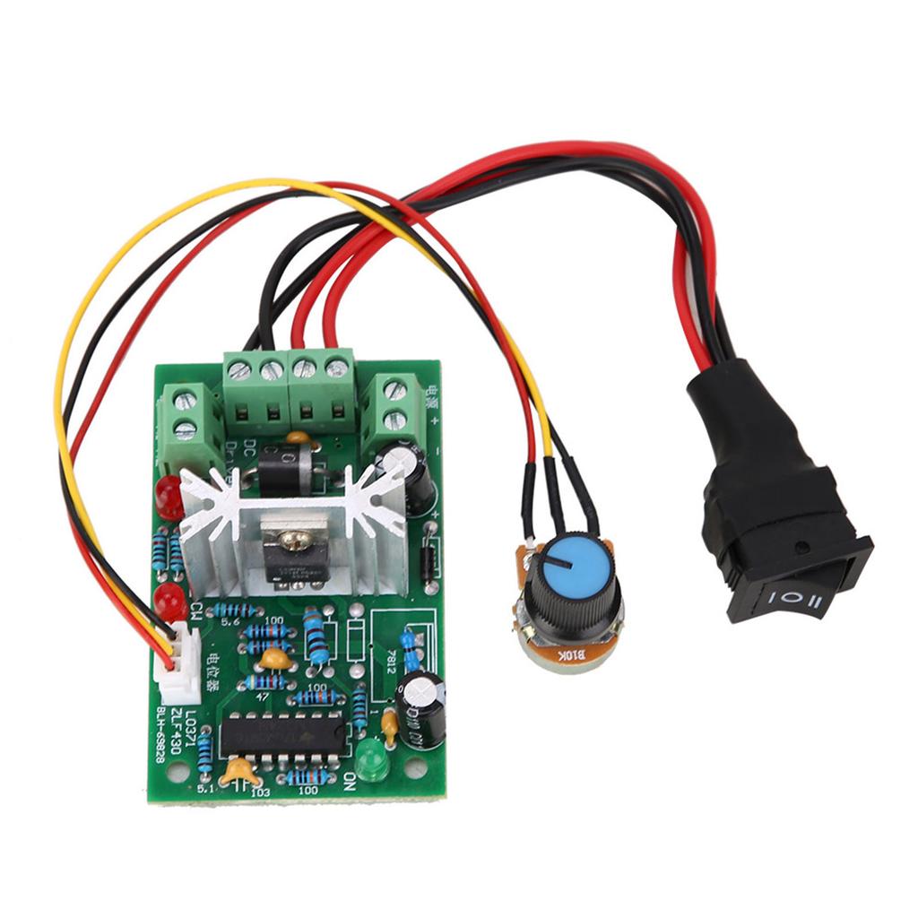 5-30V DC 6A/150W PWM Speed Regulation Adjustable DC Brush Motor Speed Controller Reversing Swit
